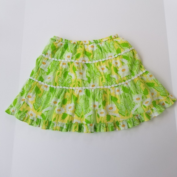 Lilly Pulitzer Other - Lilly Pulitzer Skirt Floral Ruffle Trim Size 10